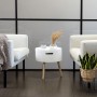 Table d'appoint Vinthera Moa Blanc Beige 38 x 43 cm (4 Unités): Plus de 300.000 produits de grandes marques en vente directe à p