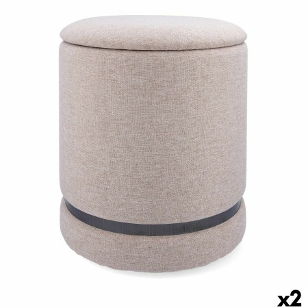 Pouf Vinthera Moa Beige Bois 32 x 40 cm (2 Unités): Plus de 300.000 produits de grandes marques en vente directe à prix usine su