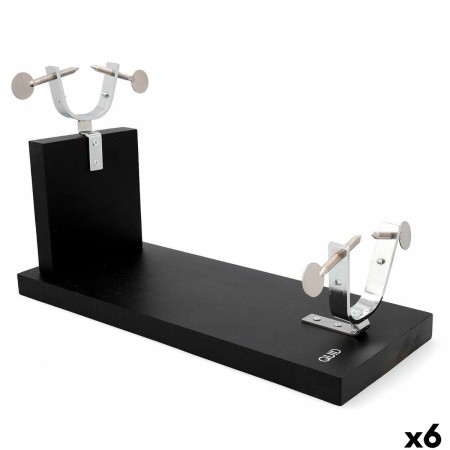 Support à jambon cru Quid Ebano Noir Bois 46 x 18 x 25 cm (6 Unités): Plus de 300.000 produits de grandes marques en vente direc