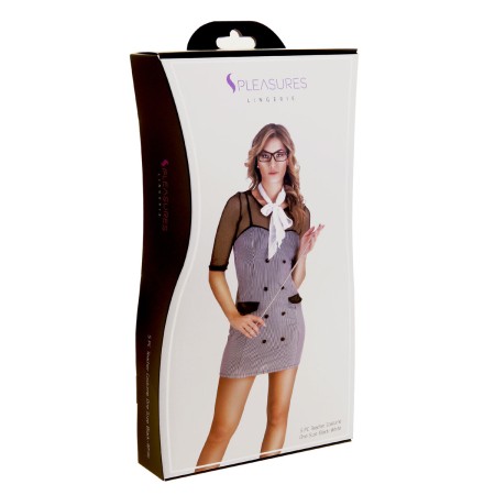 Costume Érotique S Pleasures Noir/Blanc Taille unique: Plus de 300.000 produits de grandes marques en vente directe à prix usine