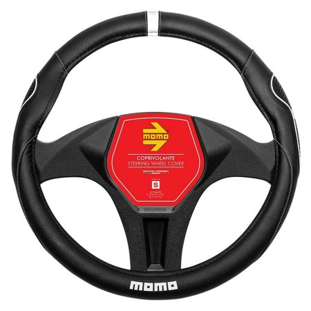 Housse pour volant MOMO MOMLSWC014BWS Noir/Blanc Ø 36 cm: Plus de 300.000 produits de grandes marques en vente directe à prix us