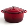 Casserole avec Couvercle Bidasoa Fierro Rouge Ø 28 cm 6 L (2 Unités): Plus de 300.000 produits de grandes marques en vente direc