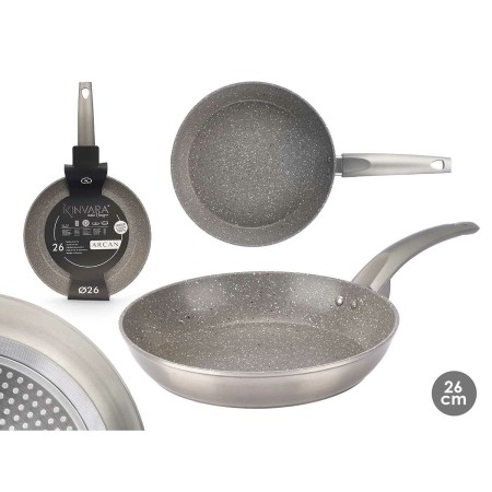 Poêle anti-adhésive Kinvara 4 Argenté Aluminium 26 cm Induction: Plus de 300.000 produits de grandes marques en vente directe à 