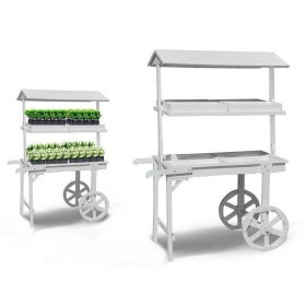 Support à roulettes pour pots de fleurs Ibergarden WP15014-W Bois 121 x 171 x 59 cm: Plus de 300.000 produits de grandes marques