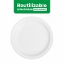 Lot d'assiettes réutilisables Maxi Products Blanc Plastique 100 Pièces: Plus de 300.000 produits de grandes marques en vente dir