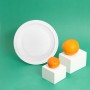 Lot d'assiettes réutilisables Maxi Products Blanc Plastique 100 Pièces: Plus de 300.000 produits de grandes marques en vente dir