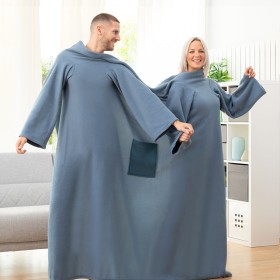 Couverture à Manche Double avec Poche Centrale Doublanket InnovaGoods: Plus de 300.000 produits de grandes marques en vente dire