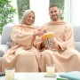 Couverture à Manche Double avec Poche Centrale Doublanket InnovaGoods: Plus de 300.000 produits de grandes marques en vente dire