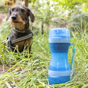 Bouteille avec Distributeur d'Eau et d'Aliments pour Animaux2 en 1 Pettap InnovaGoods: Plus de 300.000 produits de grandes marqu