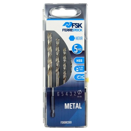 Ensemble de forets Ferrestock 2, 3, 4, 5, 6 mm Métal Hexagonal: Plus de 300.000 produits de grandes marques en vente directe à p