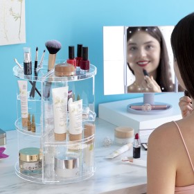 Organiseur de Maquillage Rotatif Rolkup InnovaGoods: Plus de 300.000 produits de grandes marques en vente directe à prix usine s