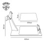 Jambonnier en Bois EDM Marron Bois Bois d'hévéa 30,5 x 43,8 cm: Plus de 300.000 produits de grandes marques en vente directe à p