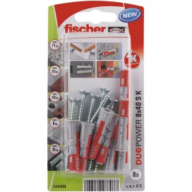 Chevilles et vis Fischer Duopower 534998 8 x 40 mm 8 Pièces Nylon 1 Pièce: Plus de 300.000 produits de grandes marques en vente 