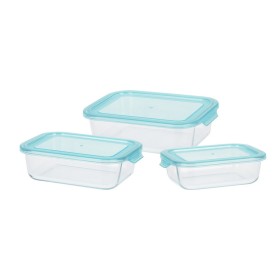 Ensemble de 3 Boîtes à Lunch Excellent Houseware Verre: Plus de 300.000 produits de grandes marques en vente directe à prix usin