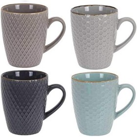 Tasse Excellent Houseware Grès 300 ml Géométrique 4 Pièces: Plus de 300.000 produits de grandes marques en vente directe à prix 