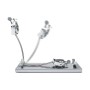 Support à jambon en acier inoxydable 3 Claveles Tête rotative (39 x 50 x 16,5 cm): Plus de 300.000 produits de grandes marques e