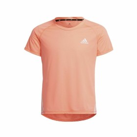 T shirt à manches courtes Enfant Adidas Aeroready Three Stripes Saumon: Plus de 300.000 produits de grandes marques en vente dir