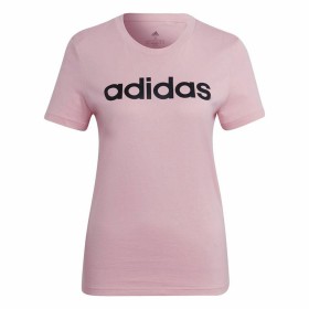 T-shirt à manches courtes femme Adidas Loungewear Essentials Slim Logo Rose: Plus de 300.000 produits de grandes marques en vent