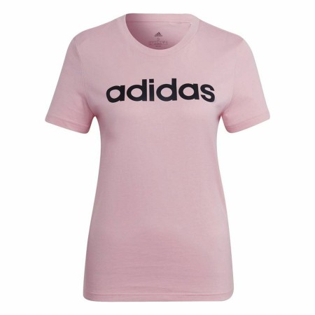 T-shirt à manches courtes femme Adidas Loungewear Essentials Slim Logo Rose: Plus de 300.000 produits de grandes marques en vent