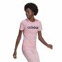 T-shirt à manches courtes femme Adidas Loungewear Essentials Slim Logo Rose: Plus de 300.000 produits de grandes marques en vent