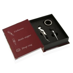 Set d'Accessoires pour Vin Versa Livre Bois 4 x 22 x 16,5 cm: Plus de 300.000 produits de grandes marques en vente directe à pri