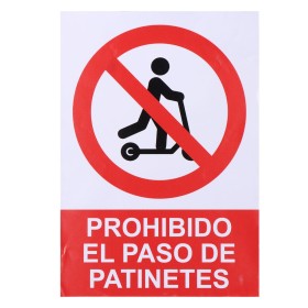 Panneau Normaluz Prohibido acceder con patinete Autocollants 21 x 30 cm: Plus de 300.000 produits de grandes marques en vente di