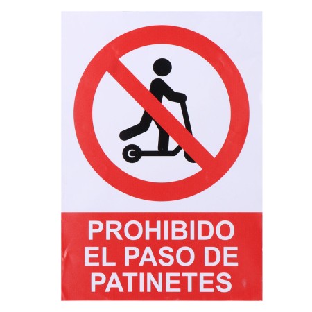 Panneau Normaluz Prohibido acceder con patinete Autocollants 21 x 30 cm: Plus de 300.000 produits de grandes marques en vente di