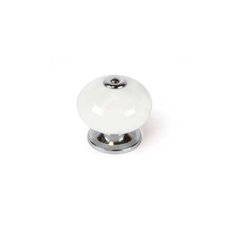 Pommeau Rei e517 Blanc Métal Ø 40 x 36 mm 4 Pièces: Plus de 300.000 produits de grandes marques en vente directe à prix usine su