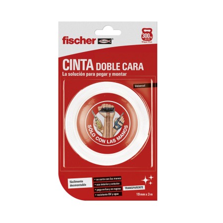 Ruban adhésif double face Fischer 3 m x 19 mm Blanc: Plus de 300.000 produits de grandes marques en vente directe à prix usine s