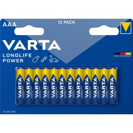 Piles Alcalines Varta Longlife Power AAA LR03 1,5 V (12 Unités): Plus de 300.000 produits de grandes marques en vente directe à 