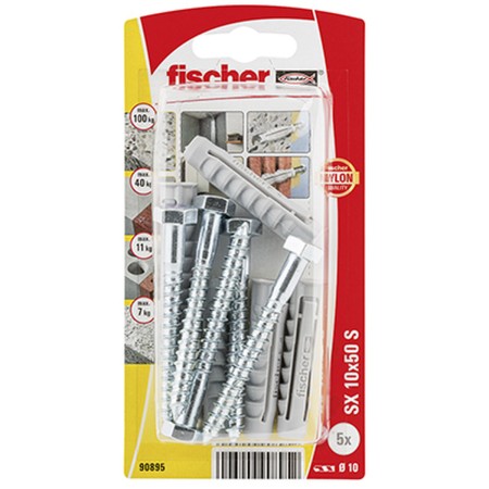 Chevilles et vis Fischer 5 Chevilles et vis (10 x 50 mm): Plus de 300.000 produits de grandes marques en vente directe à prix us