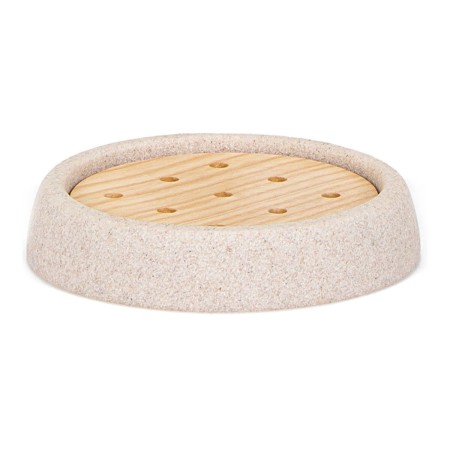 Porte-savon Andrea House Frêne Grès (Ø 10,5 x 2 cm): Plus de 300.000 produits de grandes marques en vente directe à prix usine s