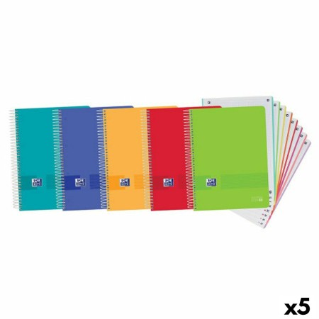 Lot de cahiers Oxford Multicouleur A4 160 Volets (5 Unités): Plus de 300.000 produits de grandes marques en vente directe à prix