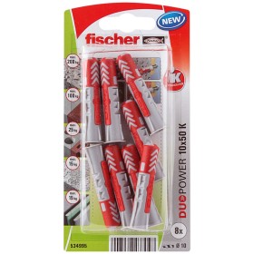 Crampons Fischer DuoPower 534995 Ø 10 x 50 mm Nylon (8 Unités): Plus de 300.000 produits de grandes marques en vente directe à p