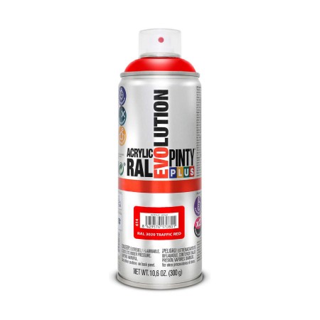 Peinture en spray Pintyplus Evolution RAL 3020 400 ml Traffic Red: Plus de 300.000 produits de grandes marques en vente directe 