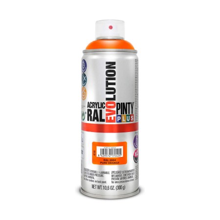 Peinture en spray Pintyplus Evolution RAL 2004 400 ml Pure Orange: Plus de 300.000 produits de grandes marques en vente directe 