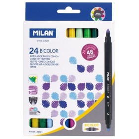 Ensemble de Marqueurs Milan Bicolore 24 Pièces Multicouleur: Plus de 300.000 produits de grandes marques en vente directe à prix