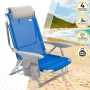 Chaise Pliante avec Repose-Tête Aktive Gomera Bleu 51 x 76 x 45 cm (2 Unités): Plus de 300.000 produits de grandes marques en ve