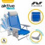 Chaise Pliante avec Repose-Tête Aktive Gomera Bleu 51 x 76 x 45 cm (2 Unités): Plus de 300.000 produits de grandes marques en ve