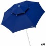 Parasol Aktive Bleu Métal Fibre de Verre 280 x 260 x 280 cm (4 Unités): Plus de 300.000 produits de grandes marques en vente dir