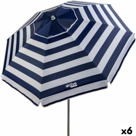 Parasol Aktive Bleu/Blanc 200 x 200 x 200 cm Acier Tissu Oxford (6 Unités): Plus de 300.000 produits de grandes marques en vente