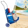 Chaise longue Aktive Bleu Auvent Chariot pliant 62 x 62 x 117 cm (2 Unités): Plus de 300.000 produits de grandes marques en vent