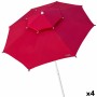 Parasol Aktive Rouge Métal Fibre de Verre 280 x 261 x 280 cm (4 Unités): Plus de 300.000 produits de grandes marques en vente di