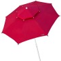 Parasol Aktive Rouge Métal Fibre de Verre 280 x 261 x 280 cm (4 Unités): Plus de 300.000 produits de grandes marques en vente di