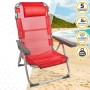 Chaise Pliante avec Repose-Tête Aktive Menorca Rouge 48 x 90 x 60 cm (2 Unités): Plus de 300.000 produits de grandes marques en 