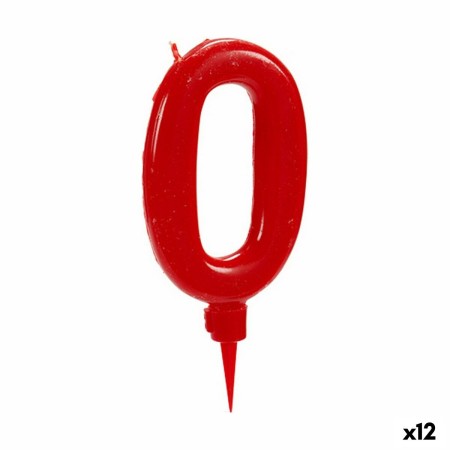 Bougie Anniversaire Rouge Numéro 0 (12 Unités): Plus de 300.000 produits de grandes marques en vente directe à prix usine sur ca