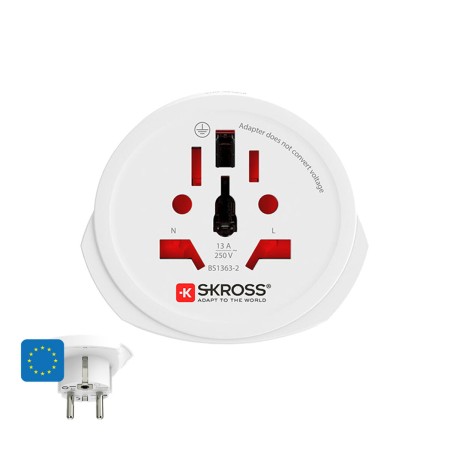 Adaptateur de courant Skross 1500211-E Européen International: Plus de 300.000 produits de grandes marques en vente directe à pr
