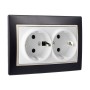 Socle de prise Solera Europa erp60/2nu Bipolaire Double Noir Intégré 250 V 16 A: Plus de 300.000 produits de grandes marques en 