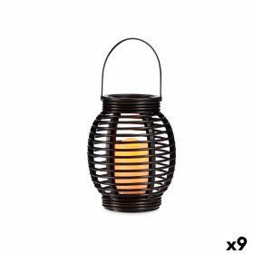 Lanterne à LED Ibergarden B1161 Gris foncé Plastique 16 x 20 x 16 cm (9 Unités): Plus de 300.000 produits de grandes marques en 