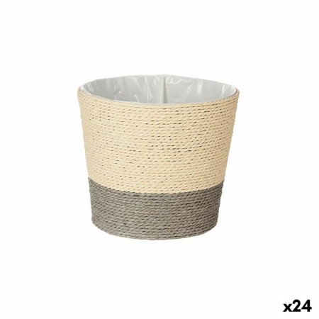 Cache-pot Ibergarden WY21-71 Gris Corde Plastique 19,5 x 16,5 x 19,5 cm (24 Unités): Plus de 300.000 produits de grandes marques
